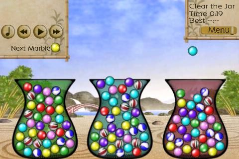 Jar of Marbles (iPhone) screenshot: Vases