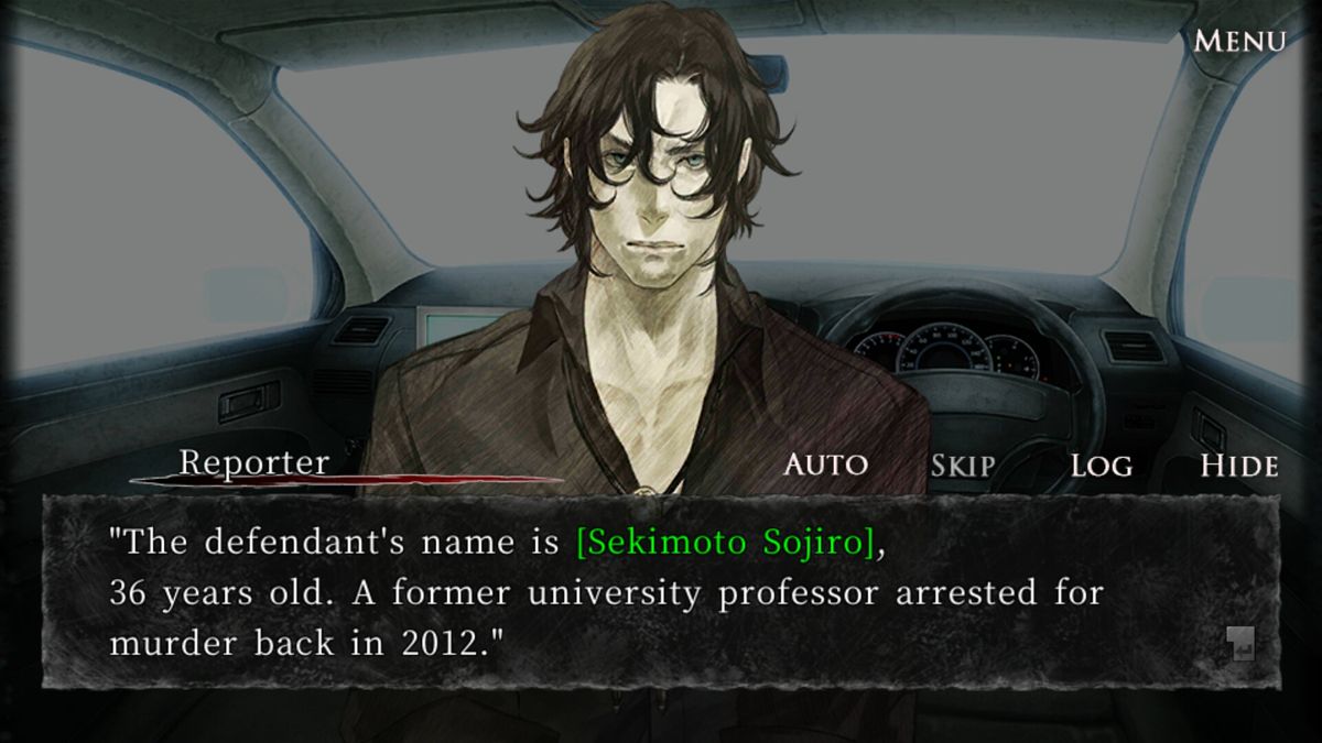 Urban Legend: Shin Hayarigami - Blindman (Android) screenshot: Sekimoto, an important witness who wants you to crack the case.