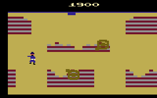 Front Line (Atari 2600) screenshot: Tanks are attacking you!