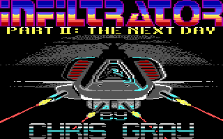 Infiltrator II (DOS) screenshot: The title screen