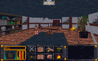 The Elder Scrolls: Arena (DOS) screenshot: Whoever lives here should consider hiring a new interior decorator