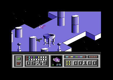 Leviathan (Commodore 64) screenshot: Entering the Greekscape (landscape two)