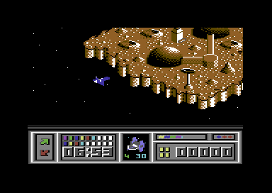 Leviathan (Commodore 64) screenshot: Entering the Moonscape (master program)