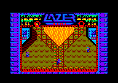 Lazer Tag (Amstrad CPC) screenshot: "Come get some!"