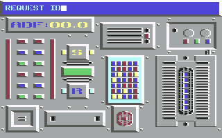 Infiltrator II (Commodore 64) screenshot: Sending a message on your radio.