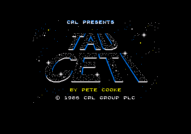 Tau Ceti: The Lost Star Colony (Amstrad CPC) screenshot: Loading screen