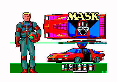 MASK (Amstrad CPC) screenshot: Title screen