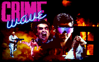 Crime Wave (DOS) screenshot: Title screen (MCGA/VGA)