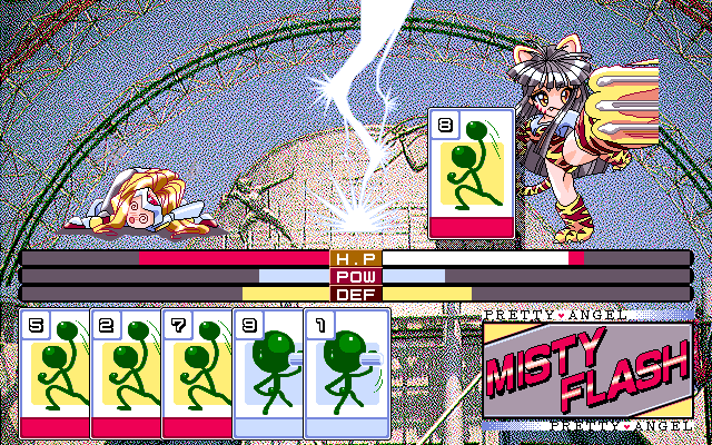 Jikū Sōsakan Pretty Angel: Misty Flash (PC-98) screenshot: Oops...