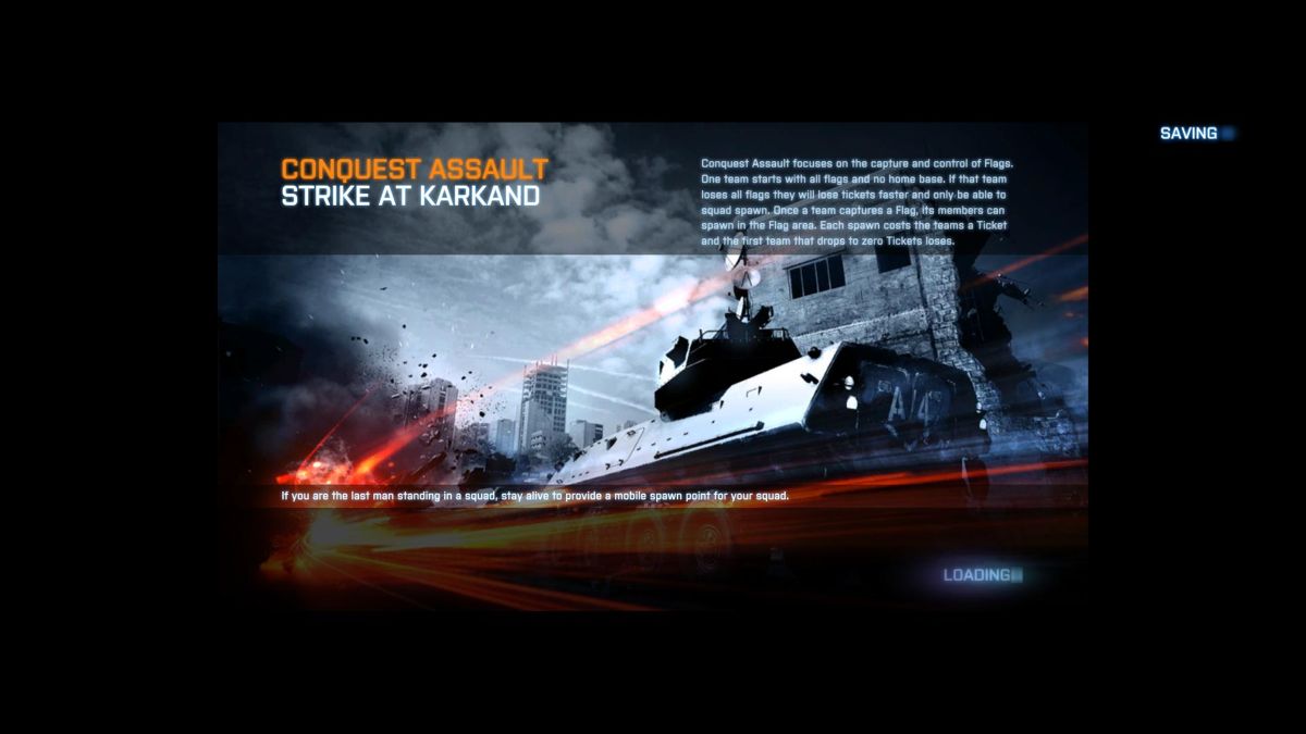 Battlefield 3: Back to Karkand (Windows) screenshot: Strike at Karkand map loading