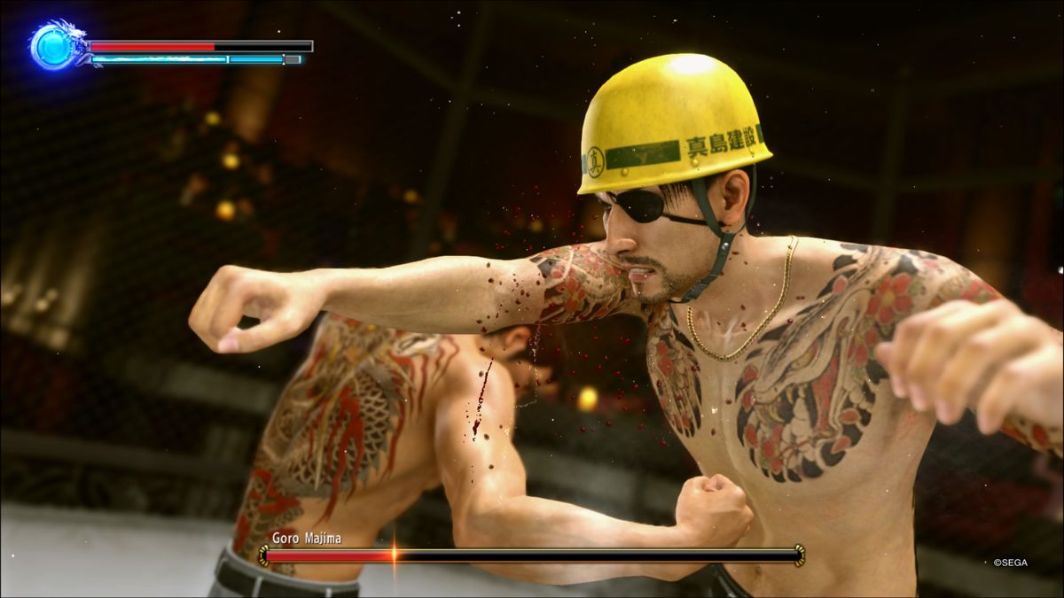 Yakuza: Kiwami 2 (PlayStation 4) screenshot: Majima has a funny way of reunion