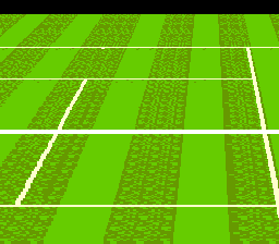 Super Tennis (SNES) screenshot: A short 3D intro