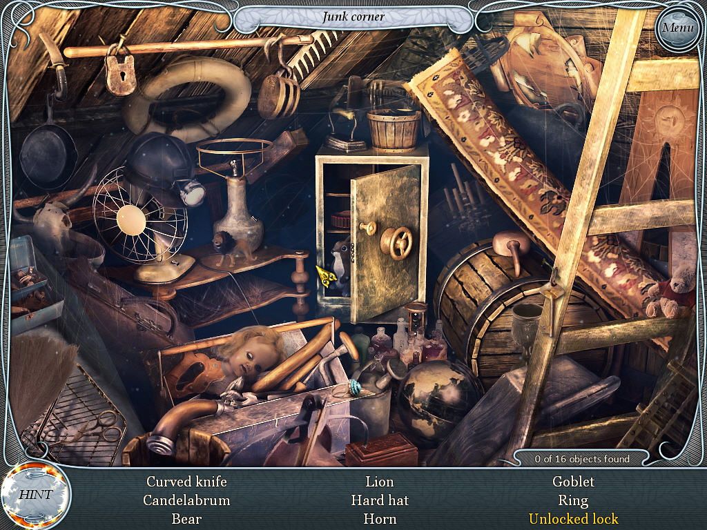 Treasure Seekers: Follow the Ghosts (Windows) screenshot: Attic - junk corner