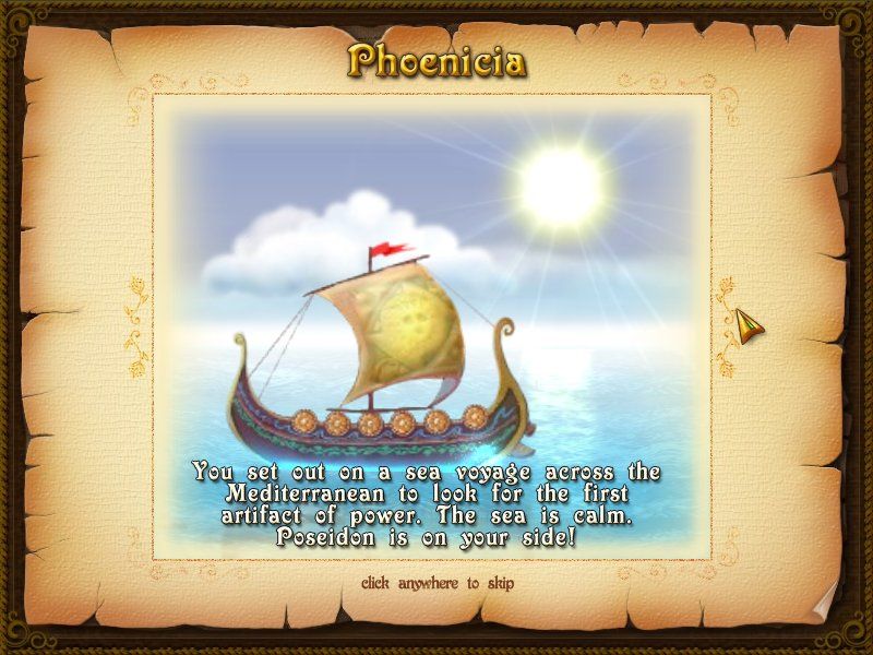 The Rise of Atlantis (Windows) screenshot: Phoenicia's story