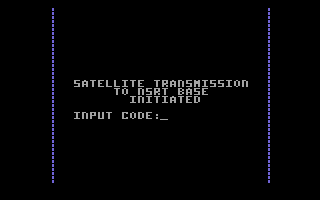 Amazon (Commodore 64) screenshot: Logging onto your mobile computer.