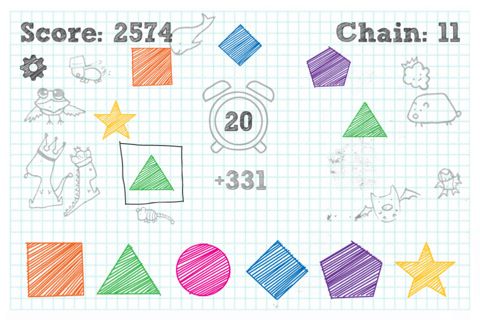 Button Smasher (iPhone) screenshot: Game screen showing bonus points earned.