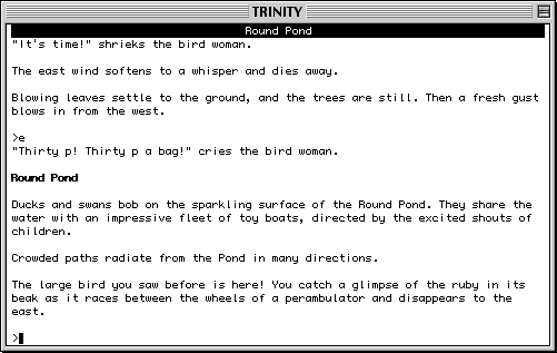 Trinity (Macintosh) screenshot: Round Pond