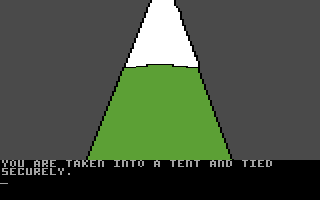 Amazon (Commodore 64) screenshot: Captured!