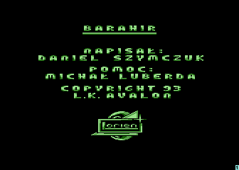 Barahir (Atari 8-bit) screenshot: Loading screen