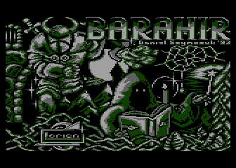 Barahir (Atari 8-bit) screenshot: Title screen