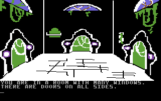 Amazon (Commodore 64) screenshot: Ruins.