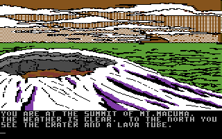 Amazon (Commodore 64) screenshot: Great view up here!