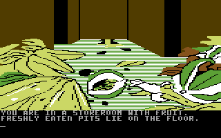 Amazon (Commodore 64) screenshot: Fruit.