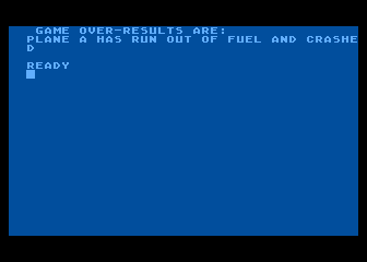 Controller (Atari 8-bit) screenshot: When your out of fuel.... well you know
