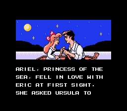 Disney's The Little Mermaid (NES) screenshot: Story scene