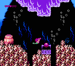 Disney's The Little Mermaid (NES) screenshot: Treasure that increases the power of your bubbles