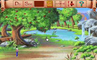 Mixed Up Fairy Tales (DOS) screenshot: Pretty scenery. (MCGA/VGA)