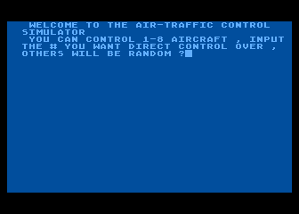 Controller (Atari 8-bit) screenshot: Control how many planes 1-8