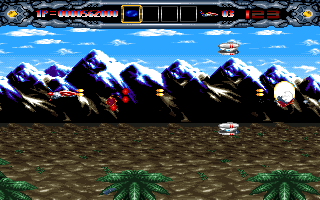 Illusion Blaze (DOS) screenshot: Nice backgrounds!