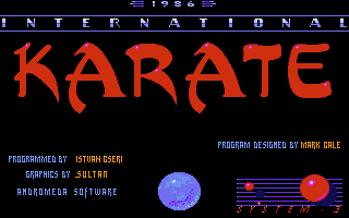 World Karate Championship (Atari ST) screenshot: Title screen