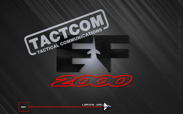 EF 2000: TACTCOM (DOS) screenshot: Revamped loading screen