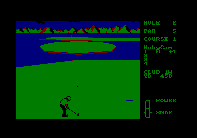 Leader Board (Amstrad CPC) screenshot: Hole 2