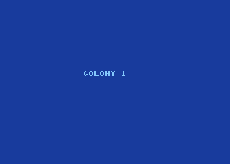Savage Pond (Atari 8-bit) screenshot: Colony 1