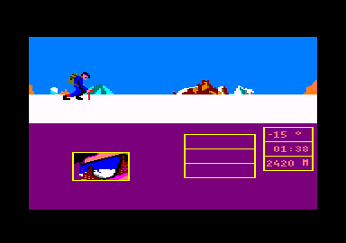 Final Assault (Amstrad CPC) screenshot: Kneeling