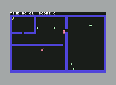 Zip (Commodore 64) screenshot: Starting location