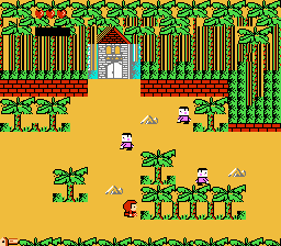 Little Red Hood (NES) screenshot: The first level.