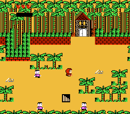 Little Red Hood (NES) screenshot: A staircase has appeared.
