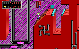 Commander Keen 5: The Armageddon Machine (DOS) screenshot: Hmmm...