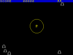 The Devil Rides In (ZX Spectrum) screenshot: The start of level 1.