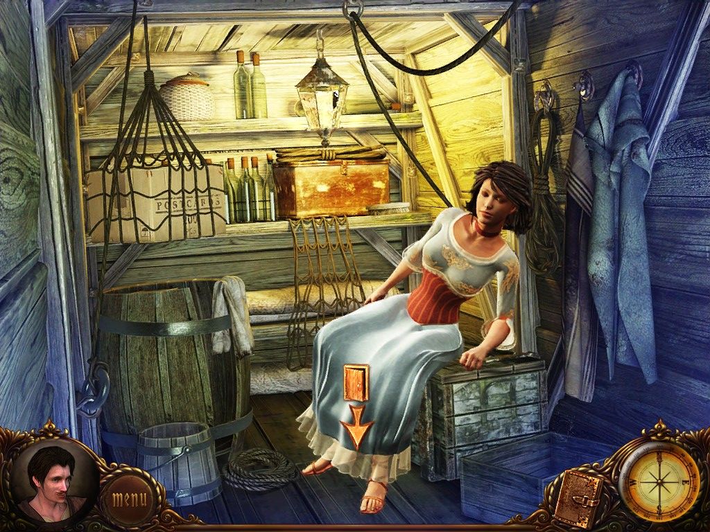 Vampire Saga: Pandora's Box (iPad) screenshot: Laura found below deck
