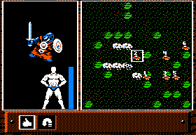 Knights of Legend (Apple II) screenshot: Encounter