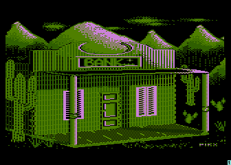 Bang! Bank! (Atari 8-bit) screenshot: Loading screen