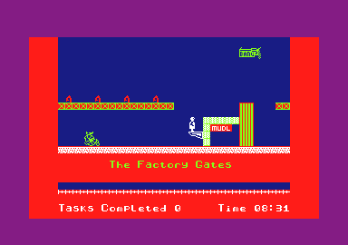 Technician Ted (Amstrad CPC) screenshot: Gamestart