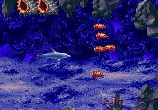 Ecco: The Tides of Time (Genesis) screenshot: Colored fishes