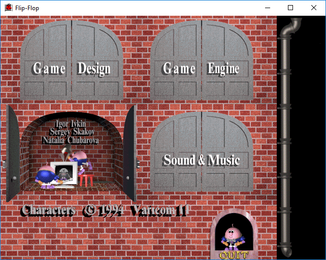 Flip-Flop (Windows) screenshot: What is hidden behind the windows?