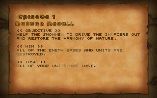Alchemist (Windows) screenshot: Animalizer Mission 1 objectives